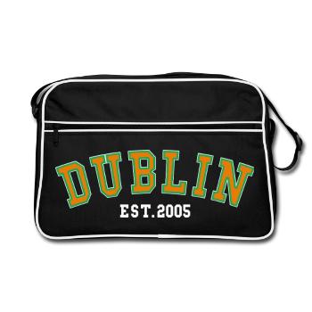 Dublin Est. 2005 - Retro Bag - black/white - Front