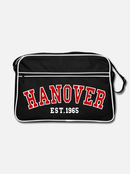 Hannover Est. 1965 - Retro Tasche - Schwarz/Weiß