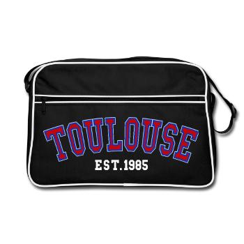 Toulouse Est. 1985 - Sac Retro - noir/blanc - Devant