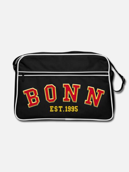Bonn gegründet 1995 - Retro Tasche - Schwarz/Weiß