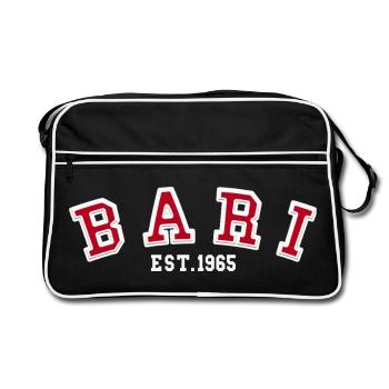 Bari Est 1965 - Sac Retro - noir/blanc - Devant