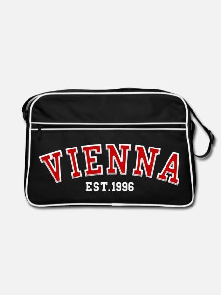 Wien gegründet 1996 - Retro Tasche - Schwarz/Weiß
