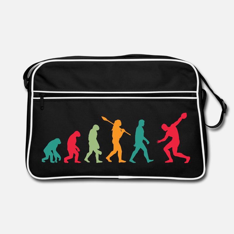 Diskuswerfen Diskuswerfer Evolution Diskus Retro Tasche
