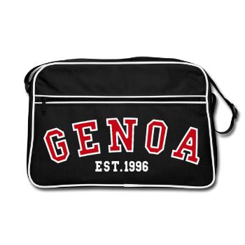 Genoa Est. 1996 - Retro Bag - black/white - Front