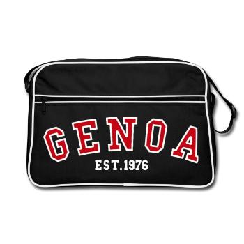 Genoa Est. 1976 - Retro Bag - black/white - Front