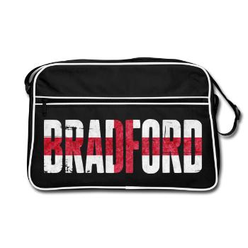 Bradford, England - Retro Bag - black/white - Front