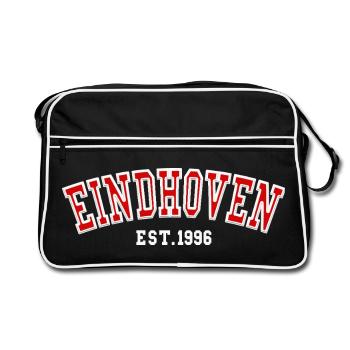 Eindhoven gegründet 1996 - Retro Tasche - Schwarz/Weiß - Vorne