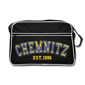 Chemnitz Est. 1996 - Retro Bag - black/white - Front