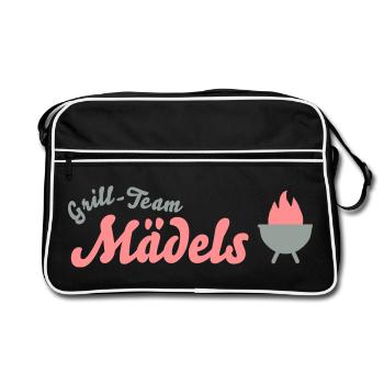 barbecue - Retro Bag - black/white - Front
