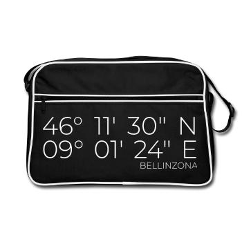 coordinates Bellinzona - Retro Bag - black/white - Front