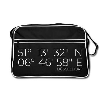 Coordinates Dusseldorf - Retro Bag - black/white - Front