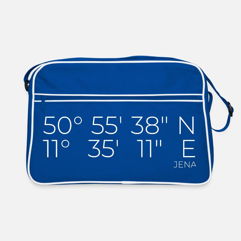 Coordinates Jena, Thuringia Retro Bag