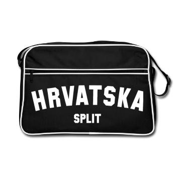 SPLIT, Hrvatska Croatia, Croatia - Retro Bag - black/white - Front