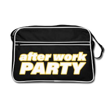 AFTER WORK PARTY - Retro Bag - black/white - Front