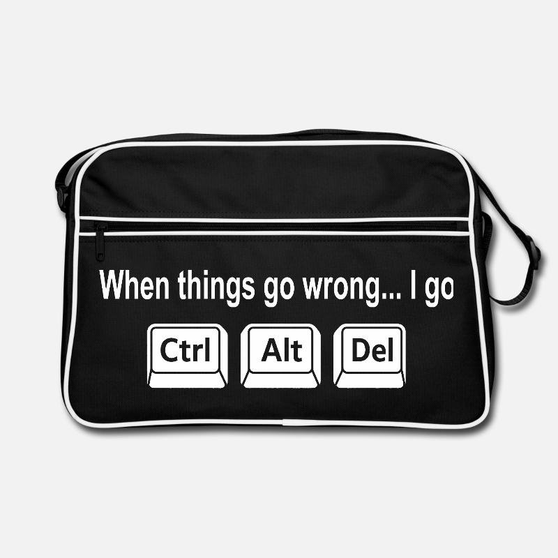 Programmierer Tastenkombination Nerd Humor Retro Tasche