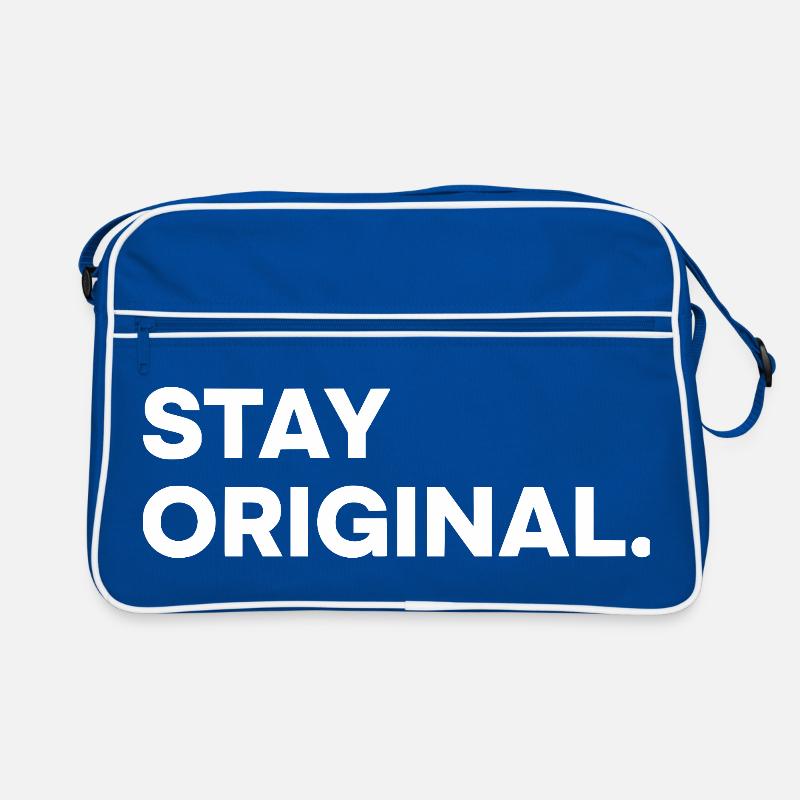 Stay Original – Minimal Statement Design Retro Tasche