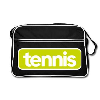Tennis Bold Sportswear - Sac Retro - noir/blanc - Devant