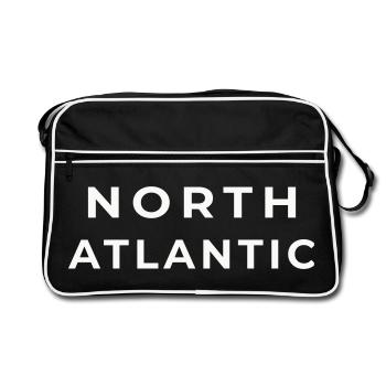 NORTH ATLANTIC | Authenticité Sauvage - Sac Retro - noir/blanc - Devant