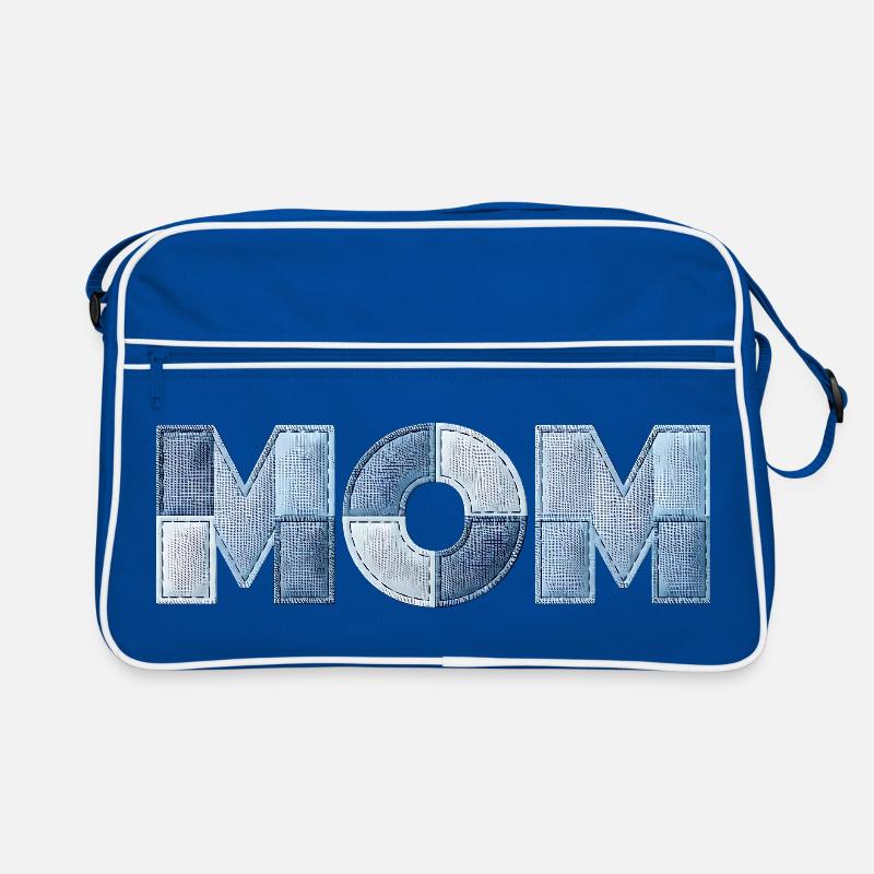 Patchwork Mom Lettering Gift for Mom Retro Bag