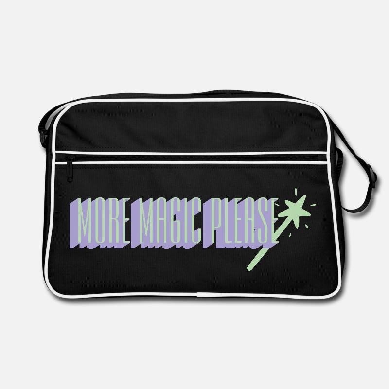 More Magic Please Wand Art Retro Bag