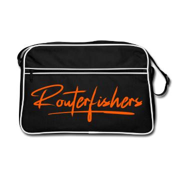 Routerfishers Classic 2 - Retro Bag - black/white - Front