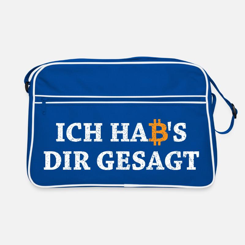 Bitcoin Habs Dir Gesagt Blockchain Krypto Geschenk Retro Tasche