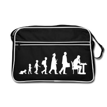 Child to chess player - Retro Bag - black/white - Front