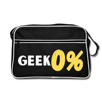 Geek 0% - Sac Retro - noir/blanc - Devant