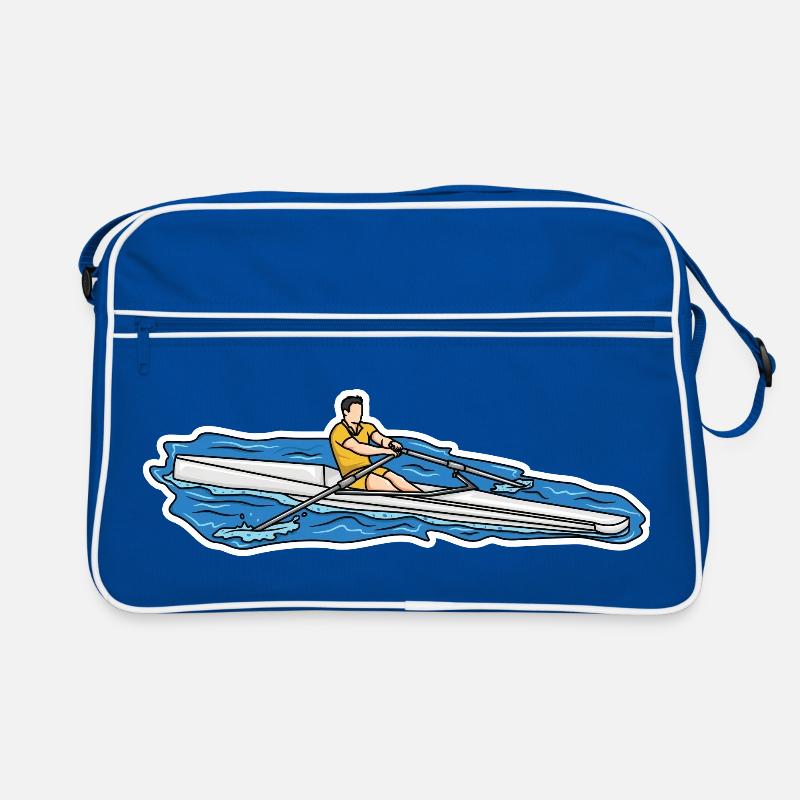 Ruderer Skizze Retro Tasche