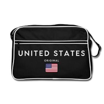 Flag of the United States - Retro Bag - black/white - Front