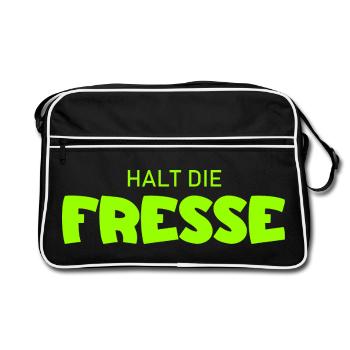 Tais-toi - Diction cool - Sac Retro - noir/blanc - Devant