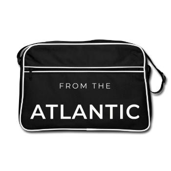 From the Atlantic Typo Black - Retro Bag - black/white - Front