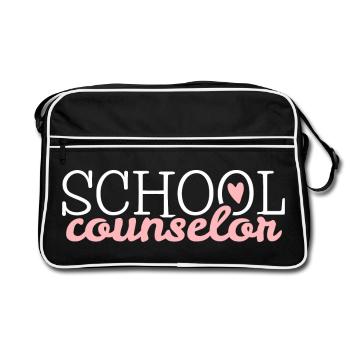 Schulberater Berufsberater - Retro Tasche - Schwarz/Weiß - Vorne