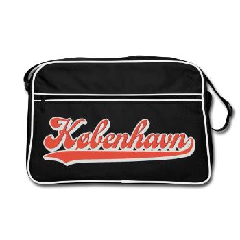 København Lettering Retro Logo - Sac Retro - noir/blanc - Devant