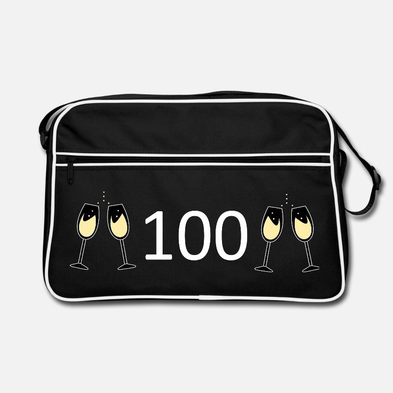 100e anniversaire 100e anniversaire 100 numéro 100 Sac Retro