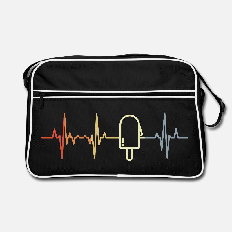 Wassereis Kardiogramm Retro Tasche