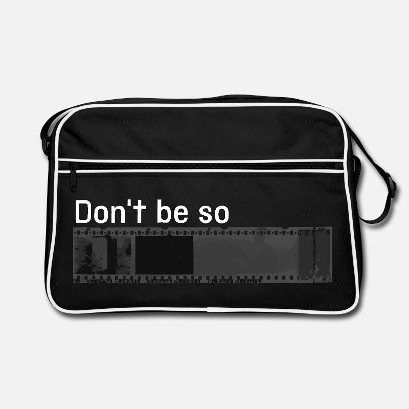 „Don't be so negative“ w Retro Tasche