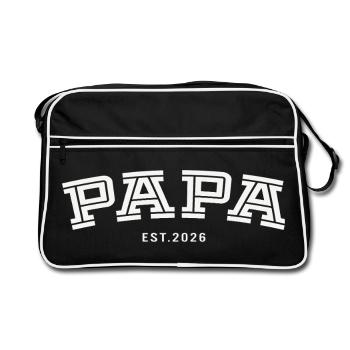 Papa Est. 2026 - Sac Retro - noir/blanc - Devant