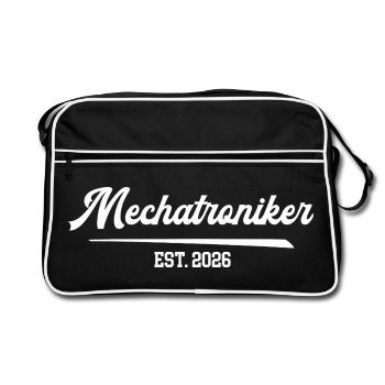 Mechatronics Technician 2026 Mechatronics Automotive Mechanic - Retro Bag - black/white - Front