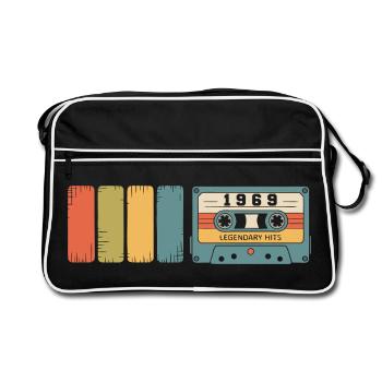Cadeau d’anniversaire original 1969 Vintage 1969 - Sac Retro - noir/blanc - Devant