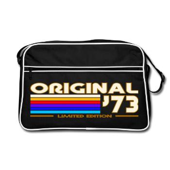 Originaler Arcenn-Ciel Vintage von 1973 - Retro Tasche - Schwarz/Weiß - Vorne