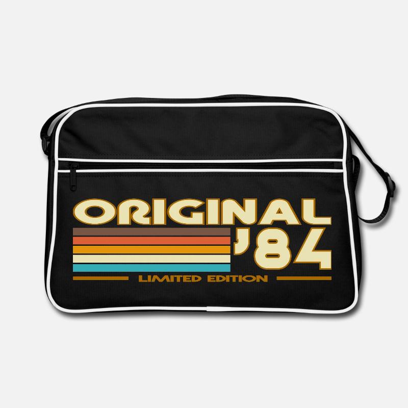 Originale 84 Retro Bunte Streifen Retro Tasche