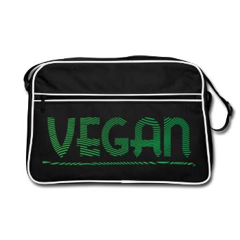 Vegan - Sac Retro - noir/blanc - Devant