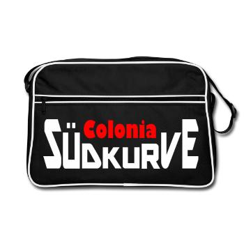 South curve Colonia - Retro Bag - black/white - Front