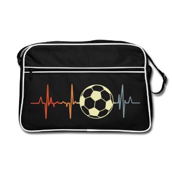 Football Palpitations cardiaques - Sac Retro - noir/blanc - Devant