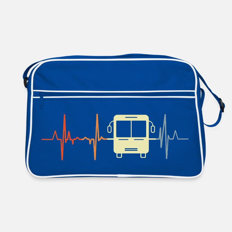 Bus Herzfrequenz Retro Tasche