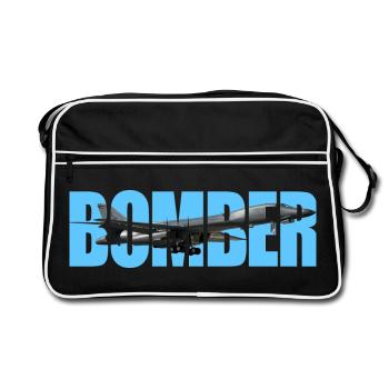 Bomber B-1B Lancer - Retro Tasche - Schwarz/Weiß - Vorne