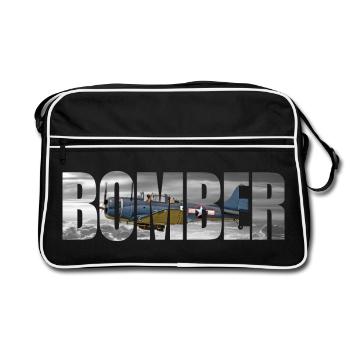 Bomber SBD Dauntless - Retro Bag - black/white - Front