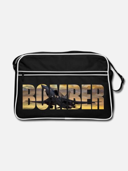 Bomber Tu-22 M3 - Retro Bag - black/white - Front