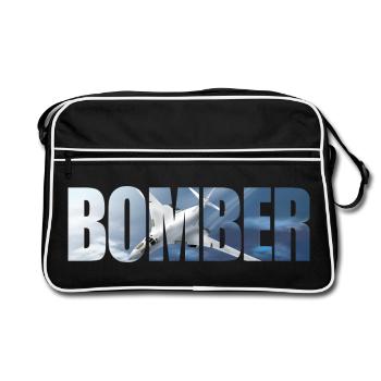 Bomber Tu-160 - Retro Bag - black/white - Front